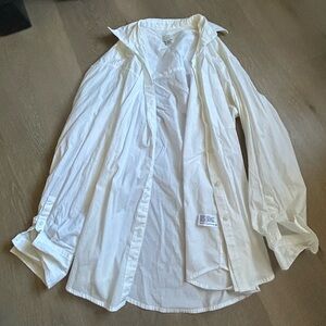 a new day small white button down